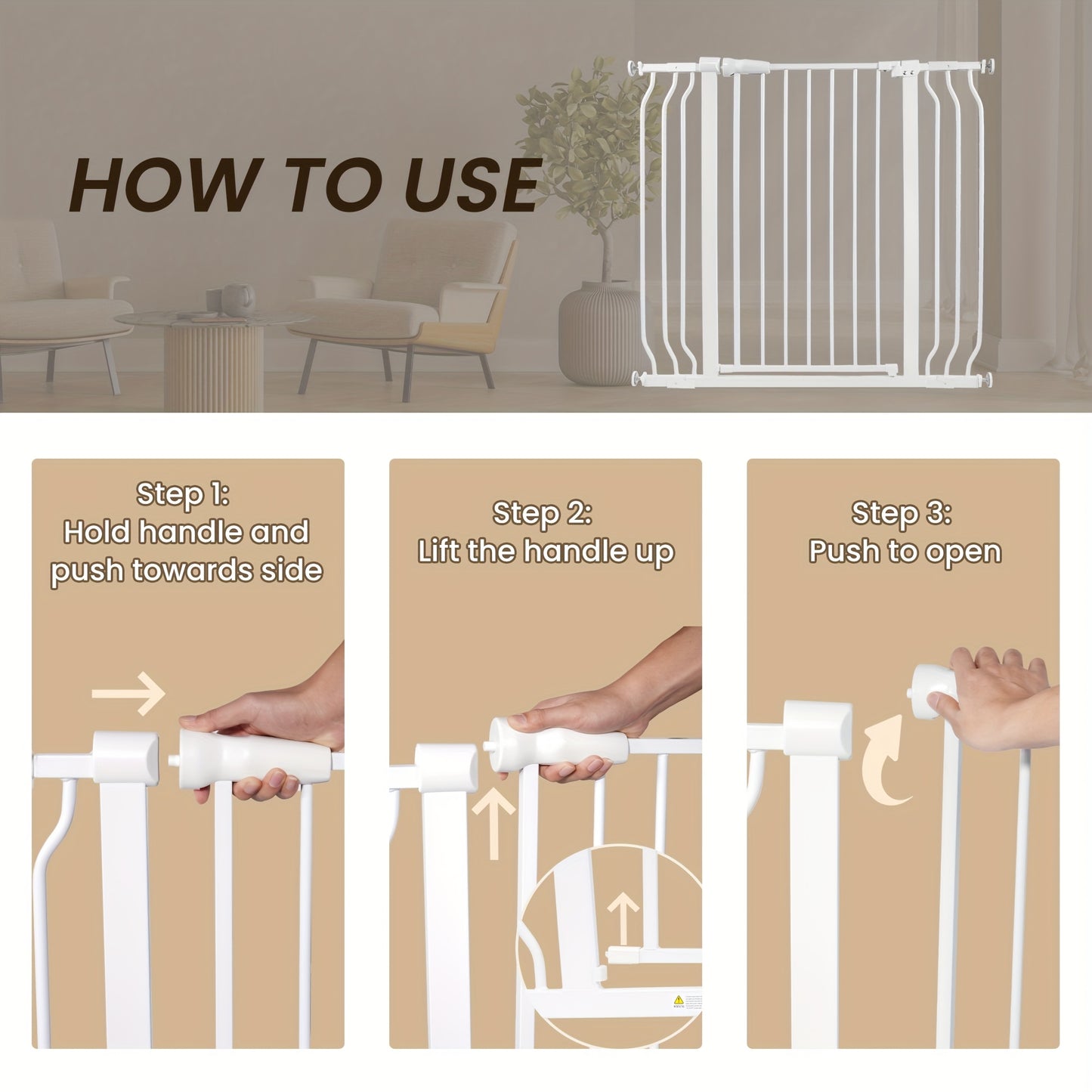 Functional Dog Fence in Black or White with 3 Sizes and Complete Accessories for Pets