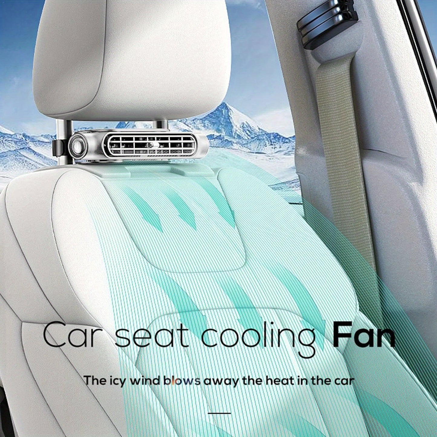 Car Electric Fan Kit Mini Car Cooling Fan RV Backseat Fan with Adjustable Speeds for Trucks and Sedans USB Plug for Car Vehicle Cooling Accessory Perfect Gift for Summer