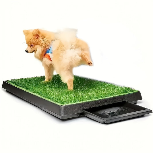 25 Inch X 20 Inch Dog Grass Pad With Tray Washable Indoor Dog Potty With Three Artificial Grass Training Pads Portable Grass Porch Potty For Dogs On Balcony Ideal For Housebreaking And Indoor Training For Small Medium Dogs