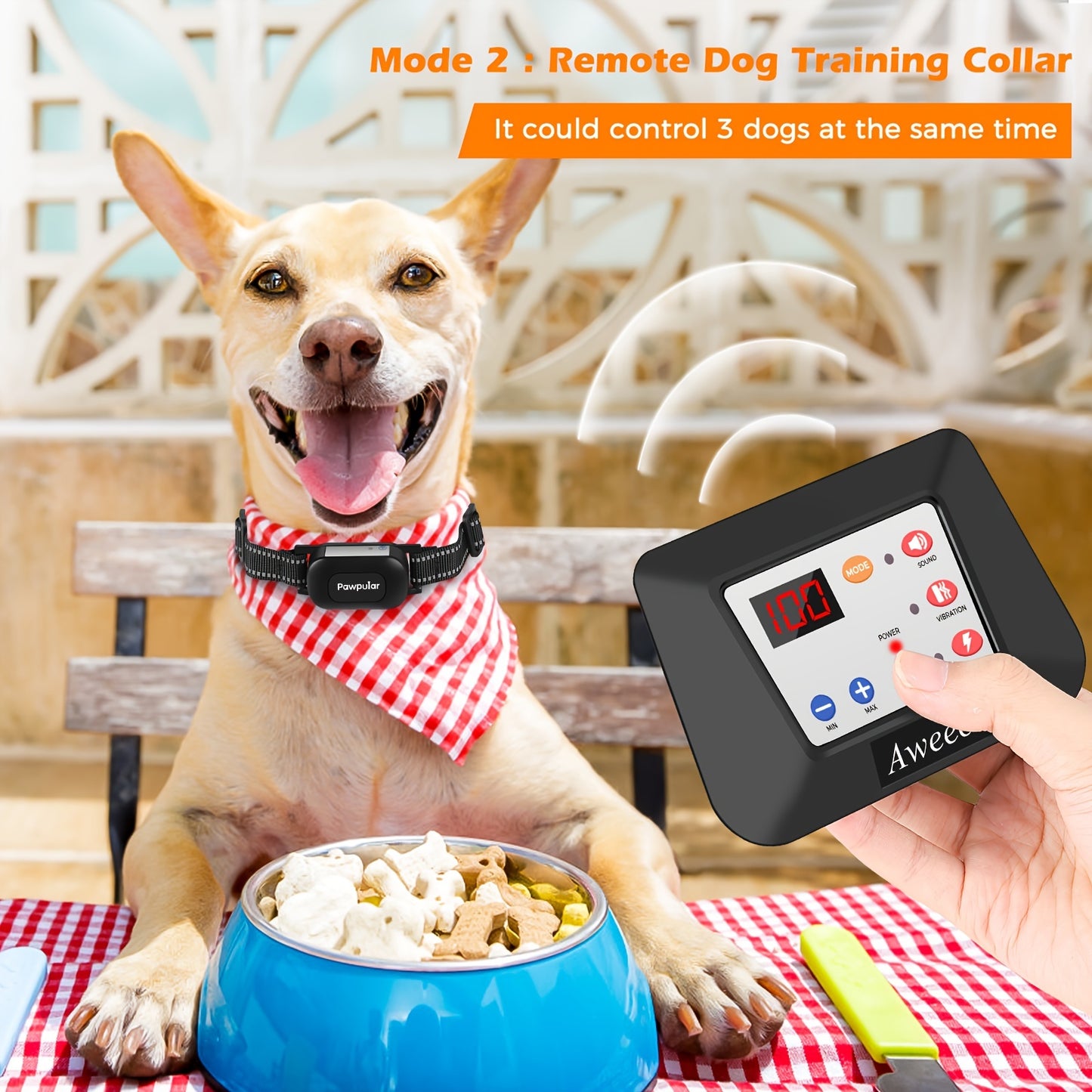 Wireless Dog Fence System 2024 Electric Fence for Dog and Training Collar with Remote Wireless Dog Collar Boundary Containment System Adjustable Range Sizes Suitable for All Dogs