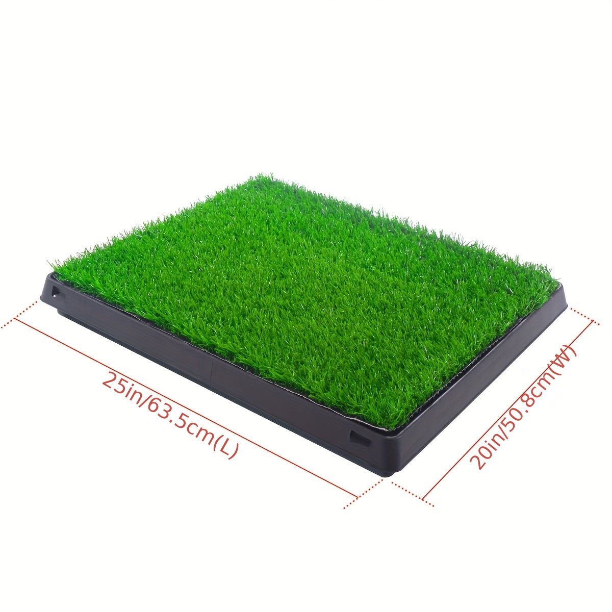 25 Inch X 20 Inch Dog Grass Pad With Tray Washable Indoor Dog Potty With Three Artificial Grass Training Pads Portable Grass Porch Potty For Dogs On Balcony Ideal For Housebreaking And Indoor Training For Small Medium Dogs