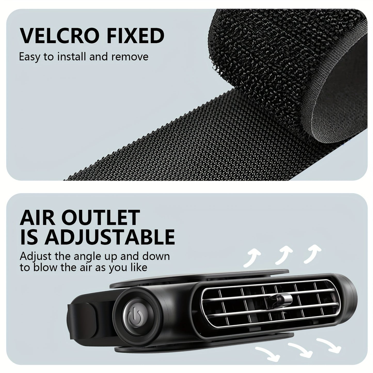Car Electric Fan Kit Mini Car Cooling Fan RV Backseat Fan with Adjustable Speeds for Trucks and Sedans USB Plug for Car Vehicle Cooling Accessory Perfect Gift for Summer